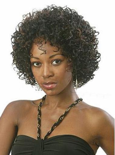 New 10" Chin Length Kinky Wigs For Black Women