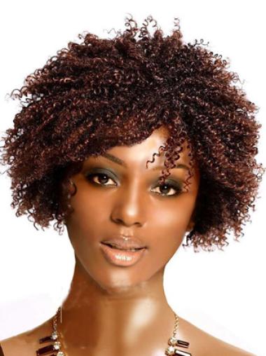 Trendy 8" Short Kinky Wigs For Black Women