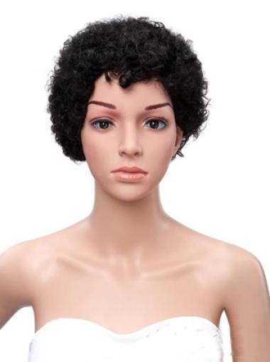 8" Black Lace Wigs For Black Women