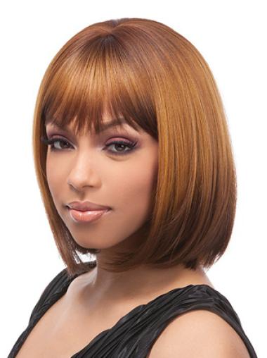 12" Brown Lace Front Wigs For Black Women