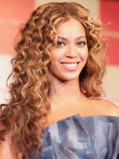 Brown Long Curly Without Bangs Lace Front 22" Beyonce Wigs