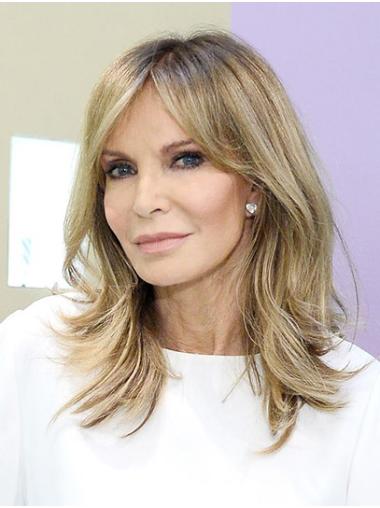 Shoulder Length Capless 14" Ombre/2 Tone Woman Synthetic Jaclyn Smith Wigs