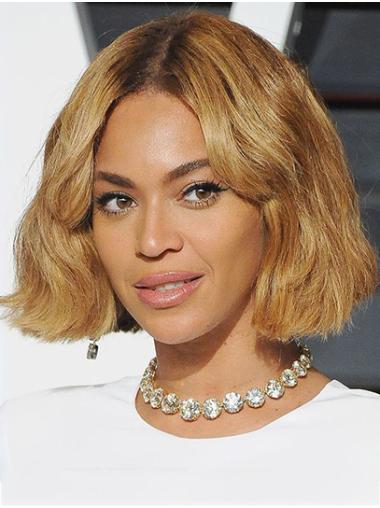 Chin Length Lace Front 12" Blonde No-Fuss Synthetic Beyonce Wigs