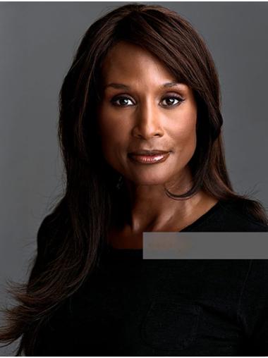 Straight Brown Long 18" Synthetic Sassy Beverly Johnson Wigs