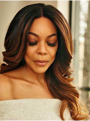 Curly Brown Long 18" Synthetic Comfortable Wendy Williams Wigs