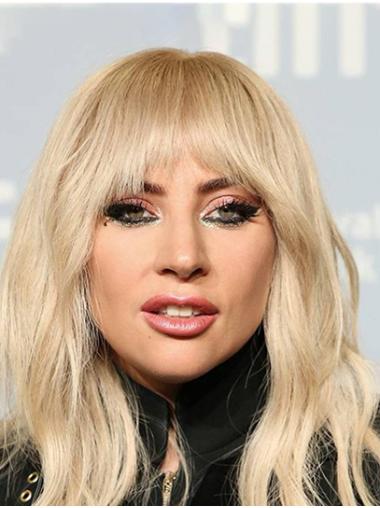 Trendy Long Full Lace Synthetic With Bangs Lady Gaga Wigs