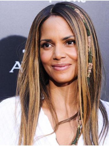 Stylish Long Lace Front Synthetic Without Bangs Halle Berry Wigs