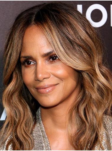 Trendy Long Lace Front Synthetic Without Bangs Halle Berry Wigs