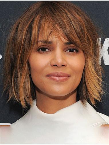 Incredible Shoulder Length Lace Front Synthetic Bobs Halle Berry Wigs