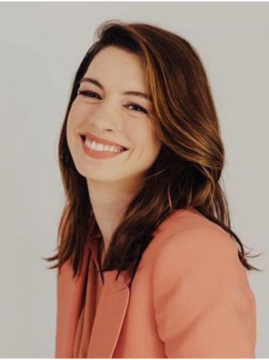 Long Soft Wavy Lace Front 16" Synthetic Anne Hathaway Wigs
