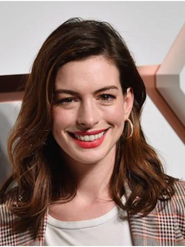 Long Designed Wavy Lace Front 16" Synthetic Anne Hathaway Wigs