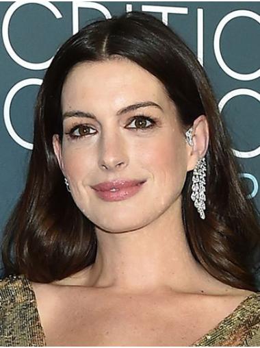 Long Fabulous Wavy Lace Front 16" Synthetic Anne Hathaway Wigs