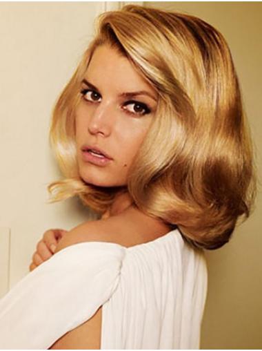 Shoulder Length Stylish Wavy Lace Front 14" Synthetic Jessica Simpson Wigs