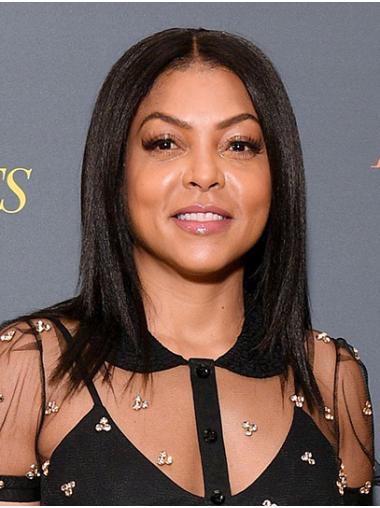 Shoulder Length Trendy Straight Lace Front 14" Synthetic Taraji P. Henson Wigs