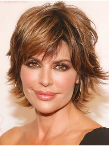 Chin Length Soft Wavy Capless 10" Synthetic Lisa Rinna Wigs