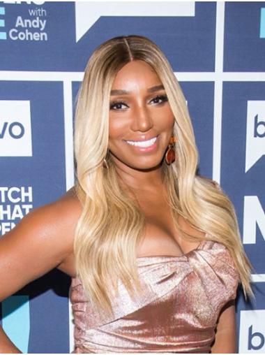 Without Bangs Blonde Long 22" Lace Front Wavy Perfect NeNe Leakes Wigs