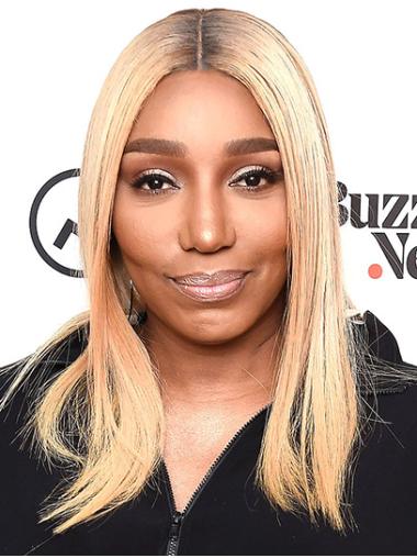 Without Bangs Ombre/2 Tone Long 16" Lace Front Straight Suitable NeNe Leakes Wigs