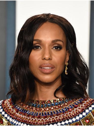 New Wavy 14" Full Lace Without Bangs Brown Kerry Washington Wigs