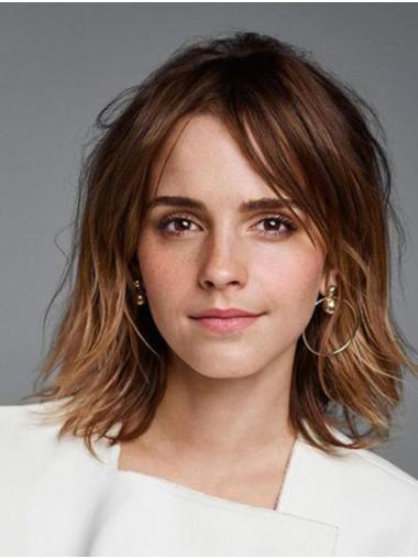 Synthetic Ombre/2 Tone Wavy 14" Lace Front Layered Emma Watson Wigs