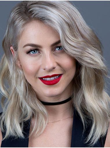 Synthetic Grey Wavy 16" Shoulder Length Without Bangs Soft Julianne Hough Wigs
