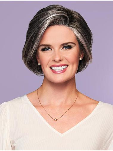 Short Ombre/2 Tone Bobs Synthetic Wigs Monofilament