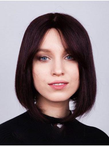 Remy Human Hair Straight 12" Bobs Amazing Lace Front Wigs