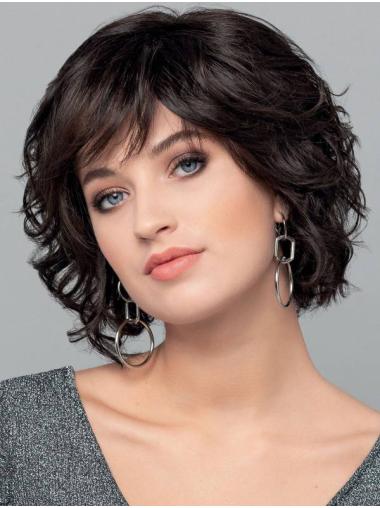 Synthetic Black Bobs 10" Gorgeous Monofilament Wigs