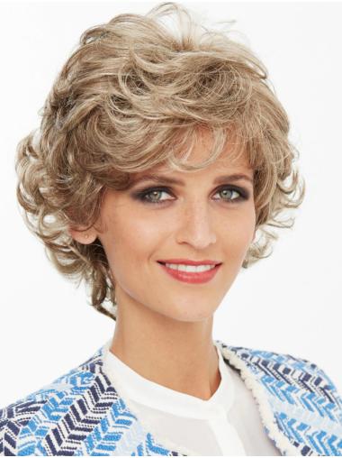 Capless Wavy 6" With Bangs Latest Short Wigs