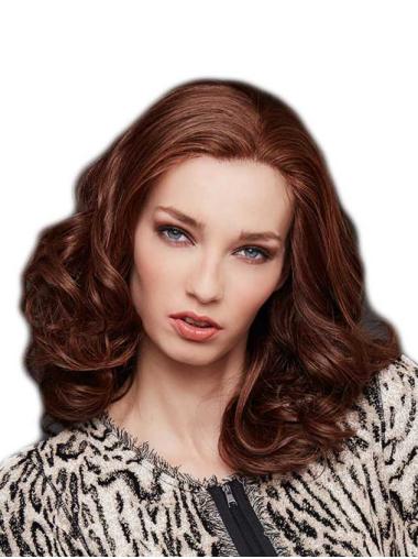 Wavy Without Bangs 16" Long Convenient Hand-Tied Wigs