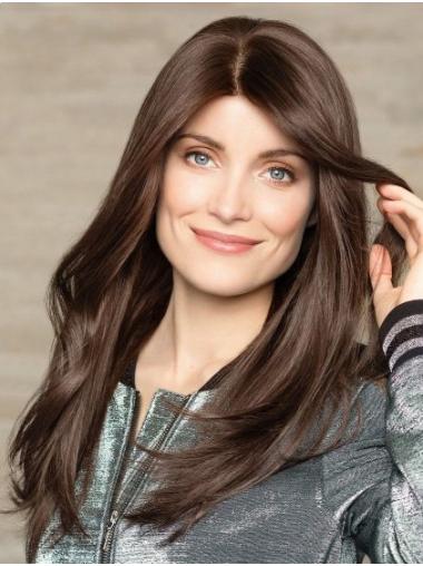 Remy Human Hair Without Bangs Brown Straight Buy Lace Wigs