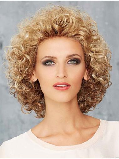 12" Curly Chin Length Synthetic Ideal Lace Front Wigs