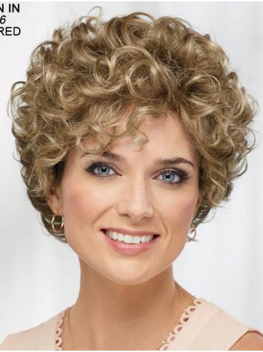 Curly Blonde Short 8" Soft Classic Wigs