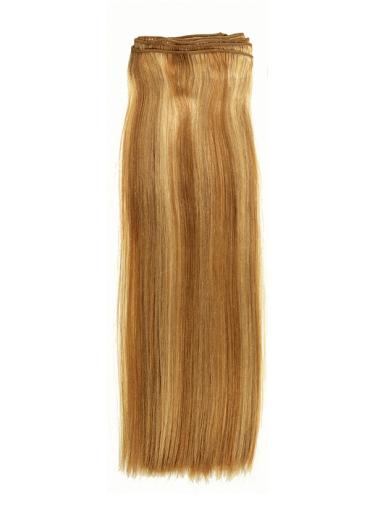 Straight Remy Human Hair Blonde New Weft Extensions