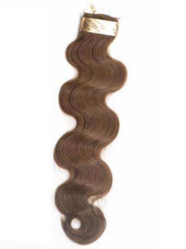 Brown Wavy Stick/I Tip Hair Extensions