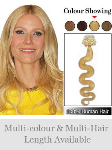 Trendy Blonde Wavy Micro Loop Ring Hair Extensions