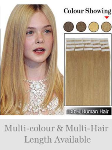 Blonde Straight Perfect Remy Human Hair Tape In Hair Extensions
