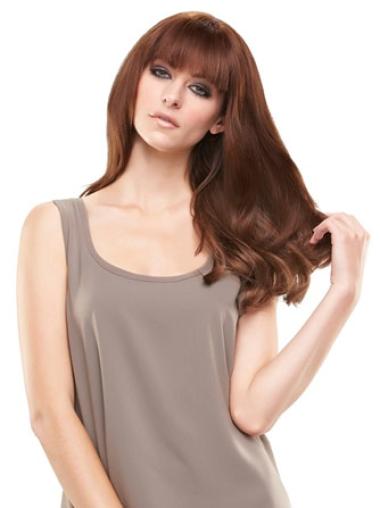 Modern Auburn Straight Remy Human Hair Clip In Hairpieces