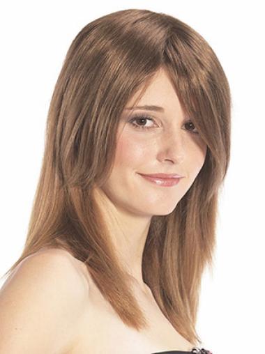 Straight Auburn Designed Remy Human Hair Half Wigs
