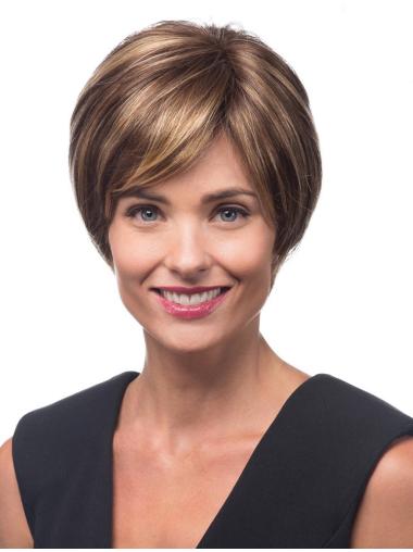 Short Straight Lace Front Layered 10" Popular Synthetic Wigs