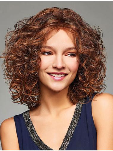 Blonde 12" Sassy Shoulder Length Curly Layered Lace Wigs