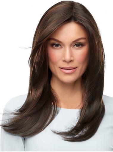 16" Straight 100% Hand-tied Comfortable Without Bangs Synthetic Wigs