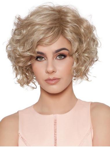 Short Convenient Synthetic Capless Curly Classis Wigs