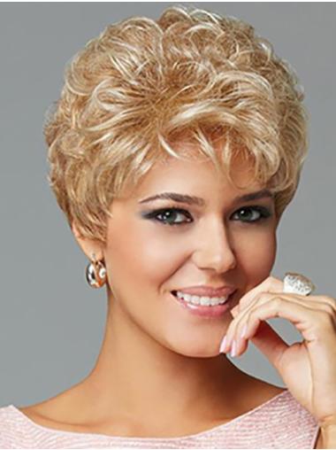 Wavy Lace Front 6" Blonde Classic Womens Wigs