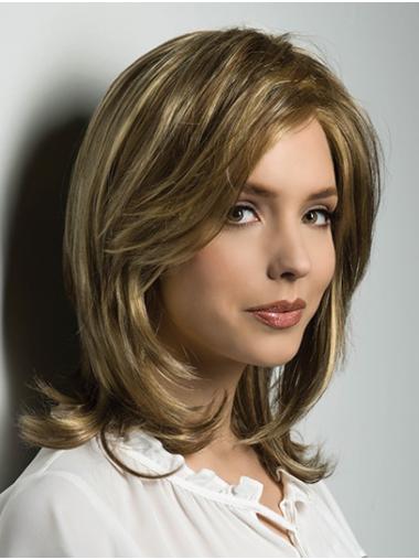 Shoulder Length 100% Hand-tied Blonde Bobs Wavy Custom Lace Wigs