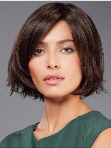 10" Brown Monofilament Straight Synthetic Short Hot Sell Bob Wigs