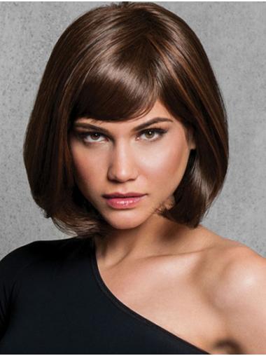 Chin Length Capless Straight Synthetic 12" Online Bob Wigs