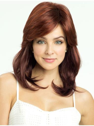Straight Layered Shoulder Length Online Ombre/2 Tone Synthetic Wigs