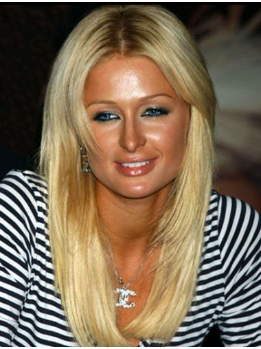 Paris Hilton Wig 100% Hand Tied Remy Human Blonde Color