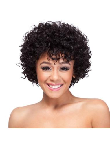 19" Classic Capless Synthetic Curly Wigs For African American Women