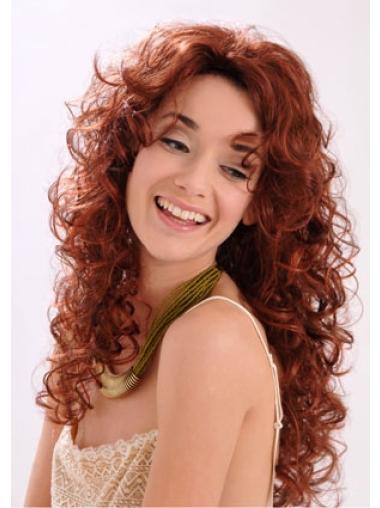 Long Layered Curly Auburn Style Synthetic Wigs